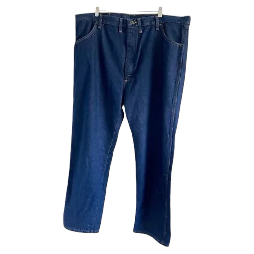 RUSTLER by WRANGLER Men's Blue Relaxed Jeans Size 46x32‎